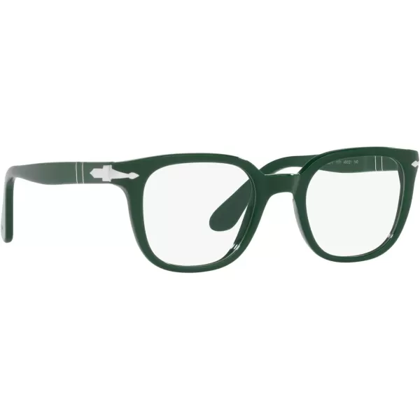 Persol Po3263v Square Prescription Eyewear FramesSolid GreenDemo Lens