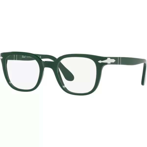 Persol Po3263v Square Prescription Eyewear FramesSolid GreenDemo Lens