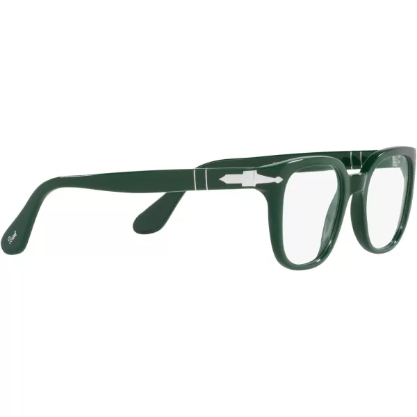 Persol Po3263v Square Prescription Eyewear FramesSolid GreenDemo Lens