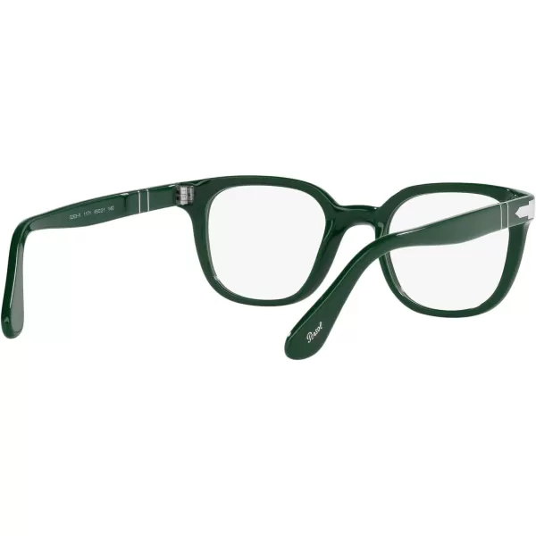 Persol Po3263v Square Prescription Eyewear FramesSolid GreenDemo Lens