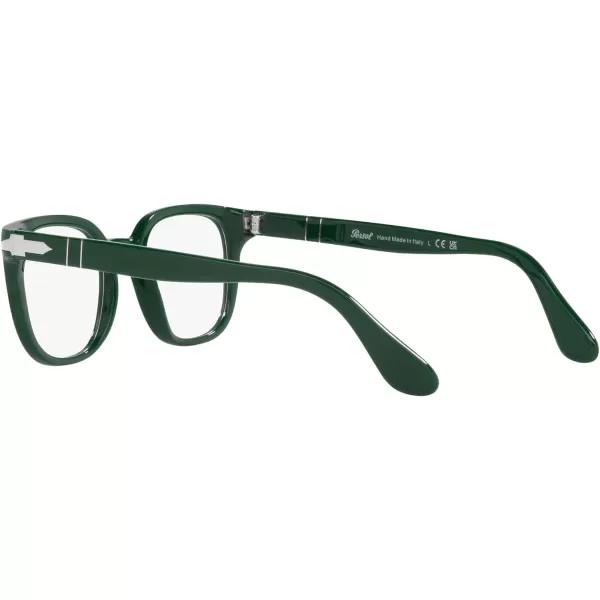 Persol Po3263v Square Prescription Eyewear FramesSolid GreenDemo Lens