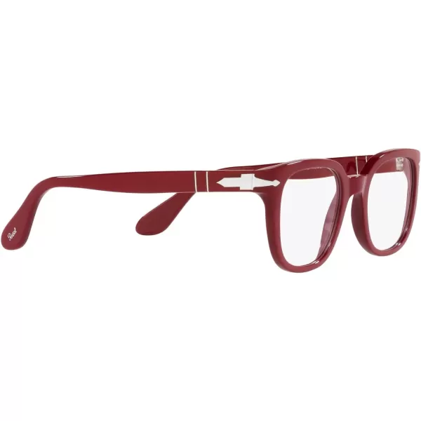 Persol Po3263v Square Prescription Eyewear FramesSolid RedDemo Lens