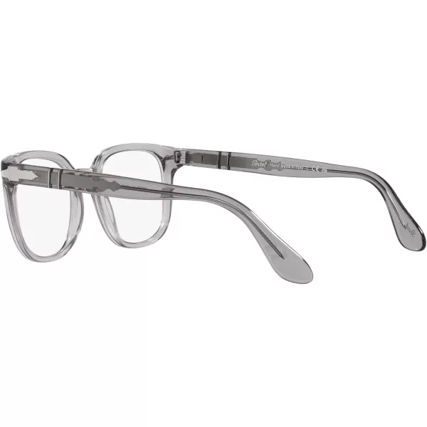 Persol Po3263v Square Prescription Eyewear FramesTransparent GreyDemo Lens