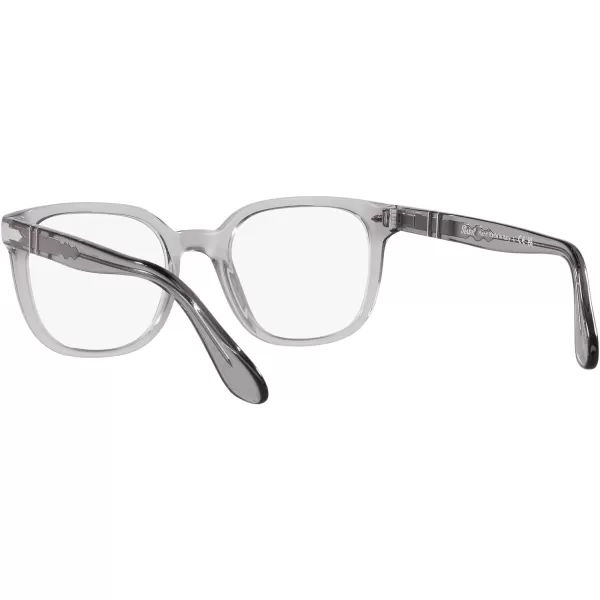 Persol Po3263v Square Prescription Eyewear FramesTransparent GreyDemo Lens