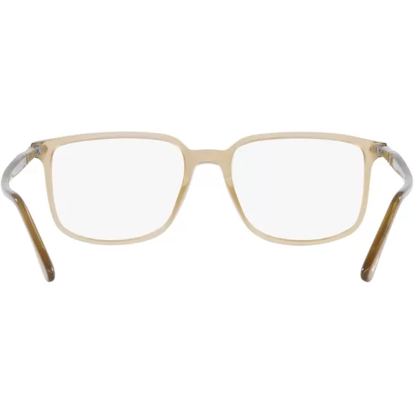 Persol Po3275v Rectangular Prescription Eyewear FramesBeige OpalDemo Lens