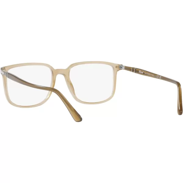 Persol Po3275v Rectangular Prescription Eyewear FramesBeige OpalDemo Lens