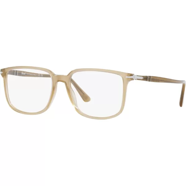 Persol Po3275v Rectangular Prescription Eyewear FramesBeige OpalDemo Lens