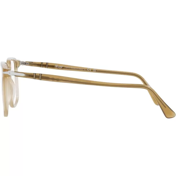 Persol Po3275v Rectangular Prescription Eyewear FramesBeige OpalDemo Lens