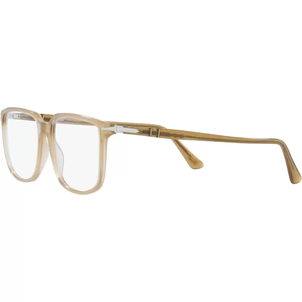 Persol Po3275v Rectangular Prescription Eyewear FramesBeige OpalDemo Lens