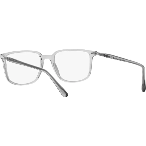 Persol Po3275v Rectangular Prescription Eyewear FramesTransparent GreyDemo Lens