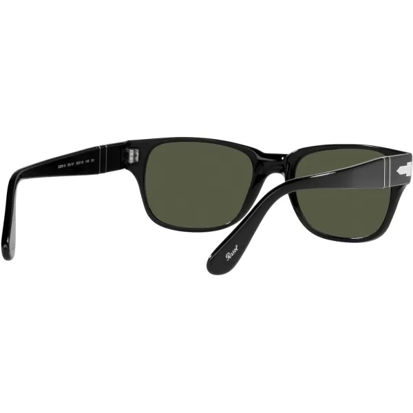 Persol Po3288s Rectangular SunglassesBlackGreen