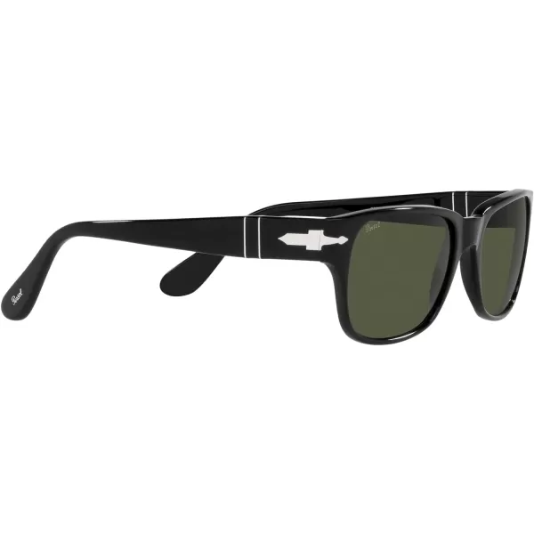 Persol Po3288s Rectangular SunglassesBlackGreen