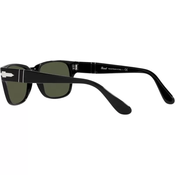 Persol Po3288s Rectangular SunglassesBlackGreen