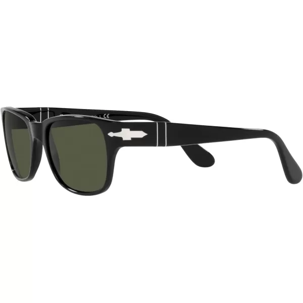 Persol Po3288s Rectangular SunglassesBlackGreen