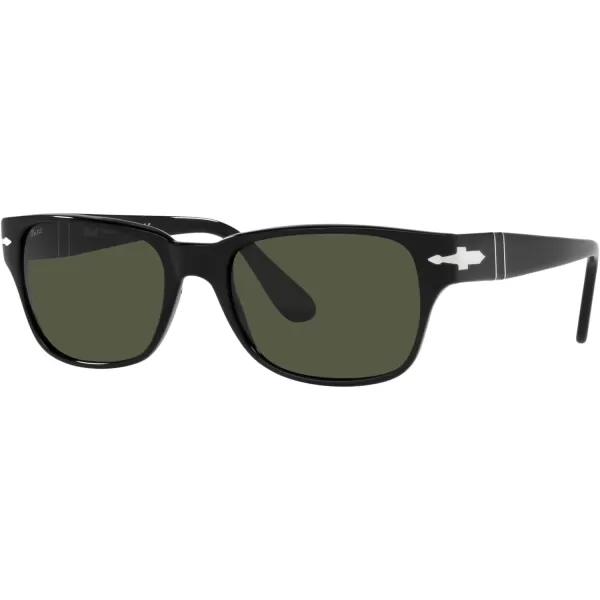 Persol Po3288s Rectangular SunglassesBlackGreen