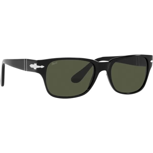 Persol Po3288s Rectangular SunglassesBlackGreen