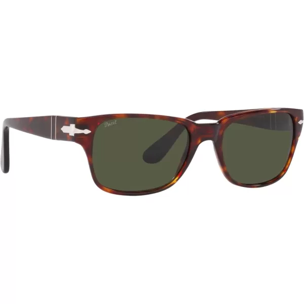 Persol Po3288s Rectangular SunglassesHavanaGreen