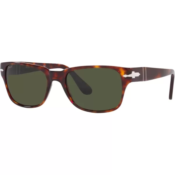 Persol Po3288s Rectangular SunglassesHavanaGreen