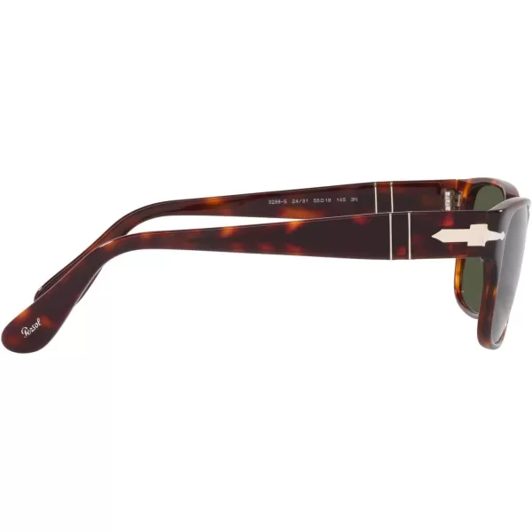 Persol Po3288s Rectangular SunglassesHavanaGreen