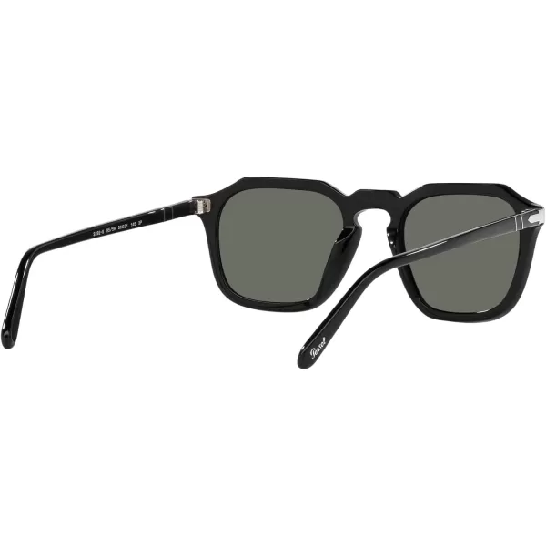 Persol Po3292s Square SunglassesBlackGreen Polarized