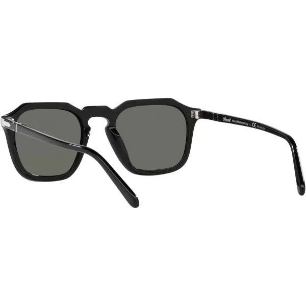 Persol Po3292s Square SunglassesBlackGreen Polarized