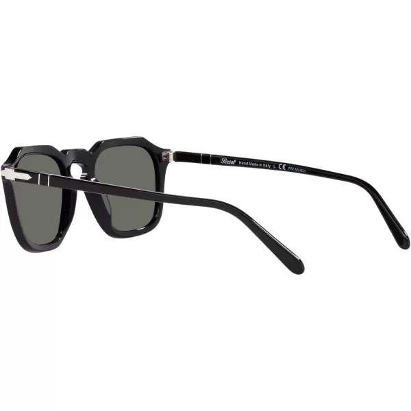 Persol Po3292s Square SunglassesBlackGreen Polarized