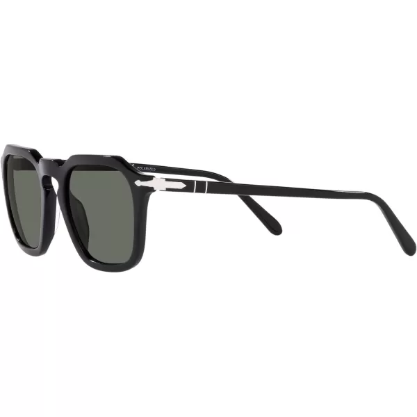 Persol Po3292s Square SunglassesBlackGreen Polarized