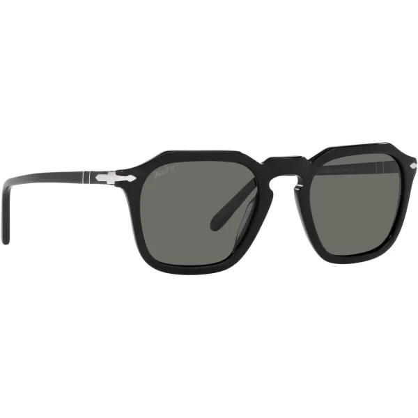 Persol Po3292s Square SunglassesBlackGreen Polarized