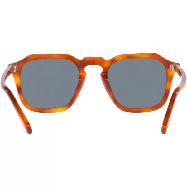 Persol Po3292s Square SunglassesTerra Di SienaLight Blue