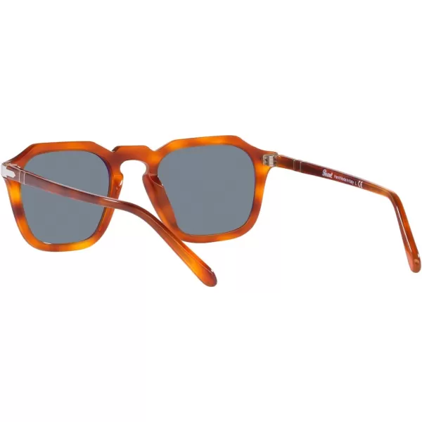 Persol Po3292s Square SunglassesTerra Di SienaLight Blue