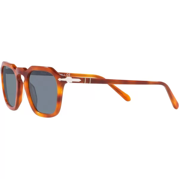 Persol Po3292s Square SunglassesTerra Di SienaLight Blue