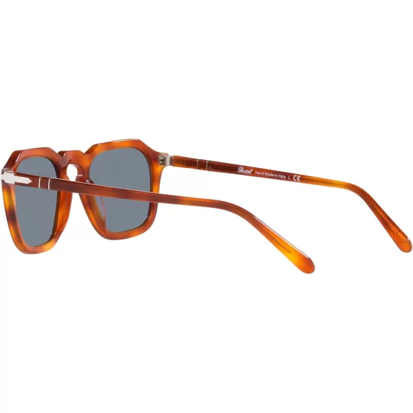 Persol Po3292s Square SunglassesTerra Di SienaLight Blue