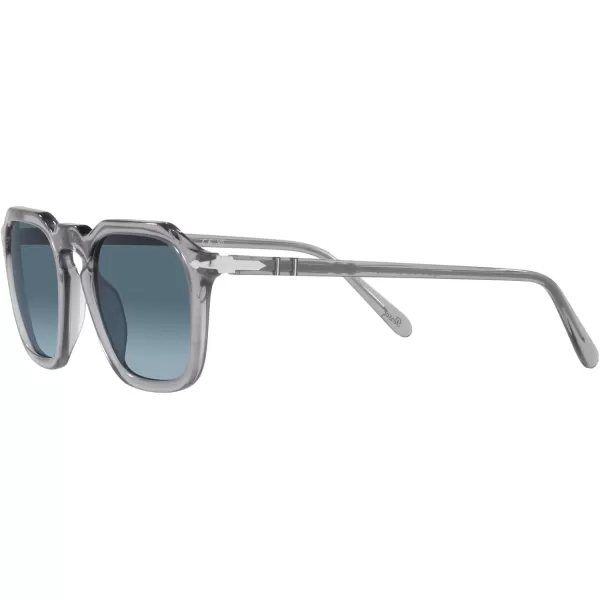 Persol Po3292s Square SunglassesTransparent GreyAzure Gradient Blue