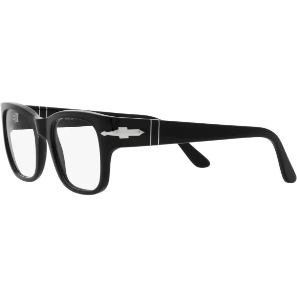 Persol Po3297v Rectangular Prescription Eyewear FramesBlackDemo Lens