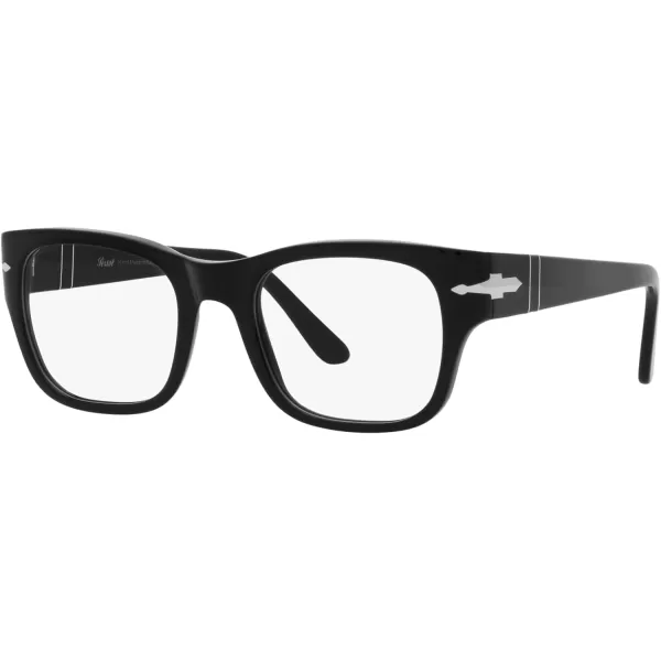 Persol Po3297v Rectangular Prescription Eyewear FramesBlackDemo Lens