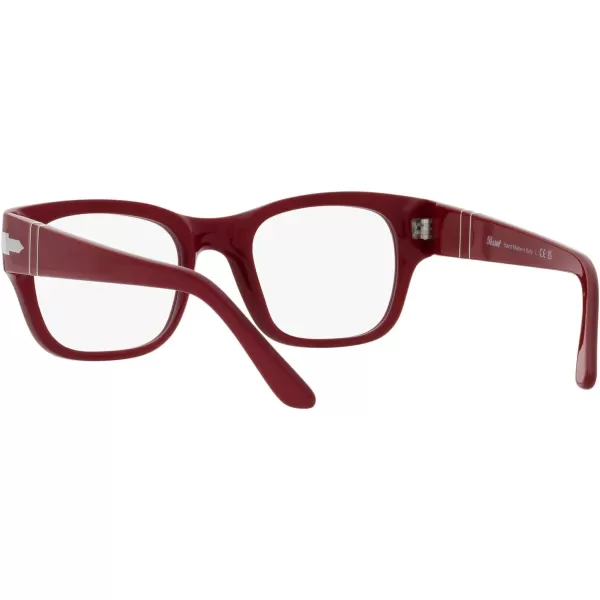 Persol Po3297v Rectangular Prescription Eyewear FramesBordeauxDemo Lens