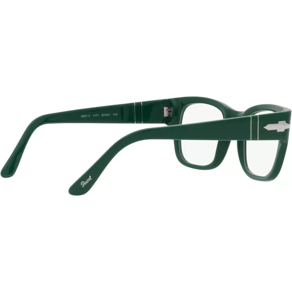 Persol Po3297v Rectangular Prescription Eyewear FramesGreenDemo Lens