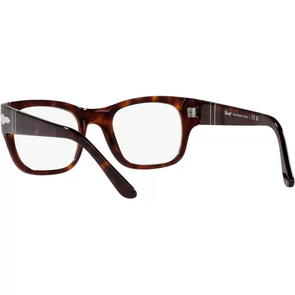 Persol Po3297v Rectangular Prescription Eyewear FramesHavanaDemo Lens