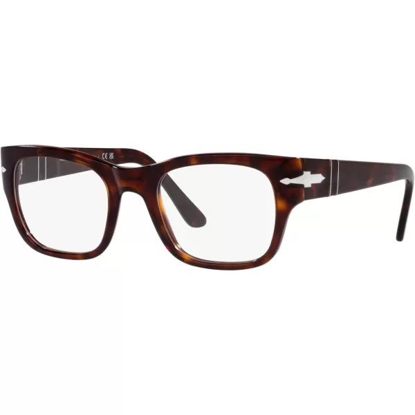 Persol Po3297v Rectangular Prescription Eyewear FramesHavanaDemo Lens