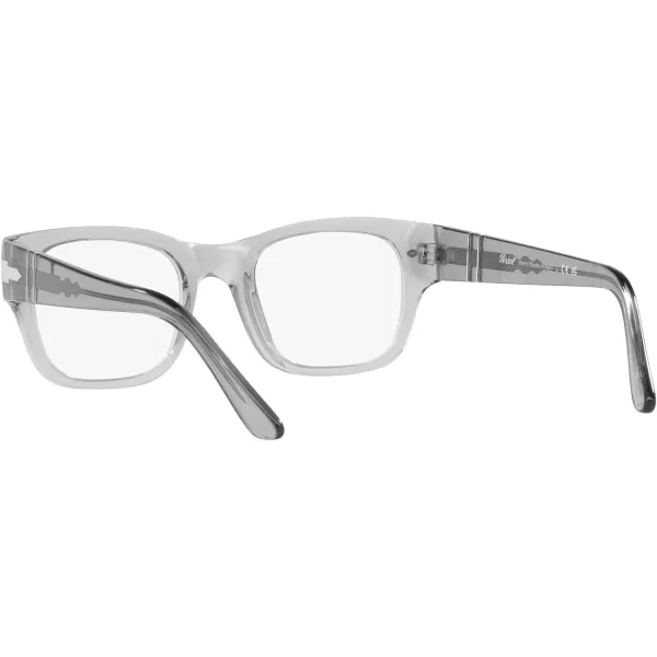 Persol Po3297v Rectangular Prescription Eyewear FramesTransparent GreyDemo Lens