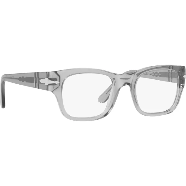 Persol Po3297v Rectangular Prescription Eyewear FramesTransparent GreyDemo Lens