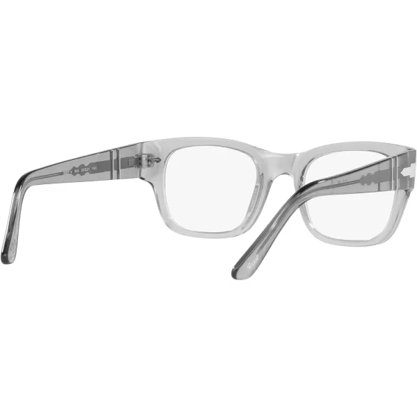 Persol Po3297v Rectangular Prescription Eyewear FramesTransparent GreyDemo Lens