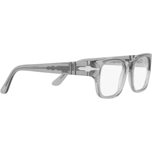 Persol Po3297v Rectangular Prescription Eyewear FramesTransparent GreyDemo Lens