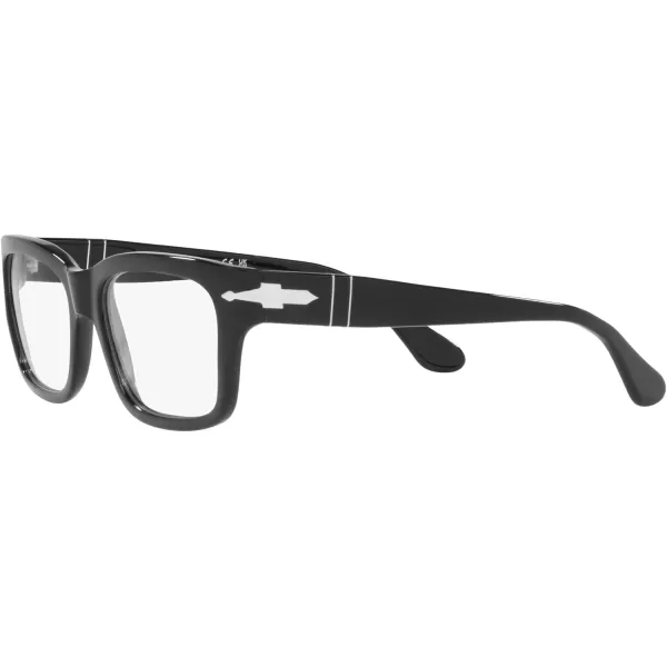 Persol Po3301v Rectangular Prescription Eyewear FramesBlackDemo Lens