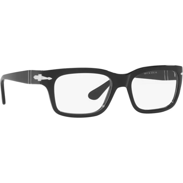 Persol Po3301v Rectangular Prescription Eyewear FramesBlackDemo Lens