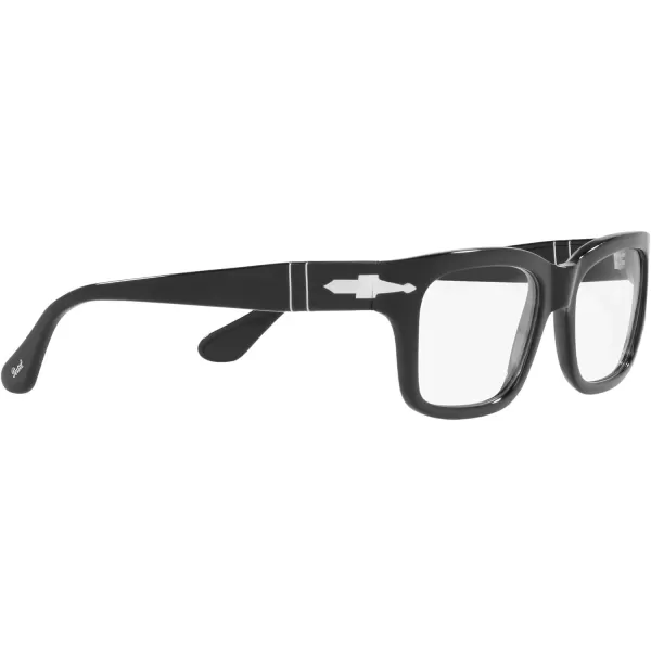 Persol Po3301v Rectangular Prescription Eyewear FramesBlackDemo Lens