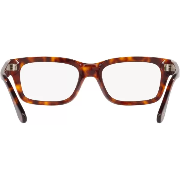 Persol Po3301v Rectangular Prescription Eyewear FramesHavanaDemo Lens