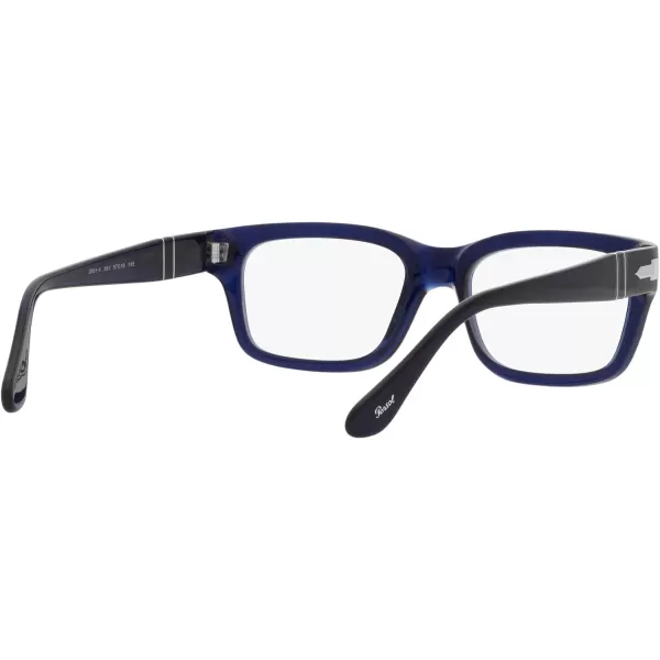 Persol Po3301v Rectangular Prescription Eyewear FramesOpal BlueDemo Lens