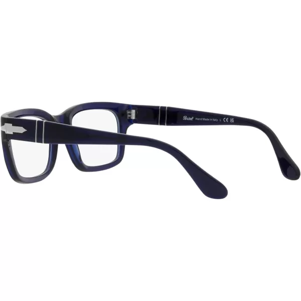 Persol Po3301v Rectangular Prescription Eyewear FramesOpal BlueDemo Lens