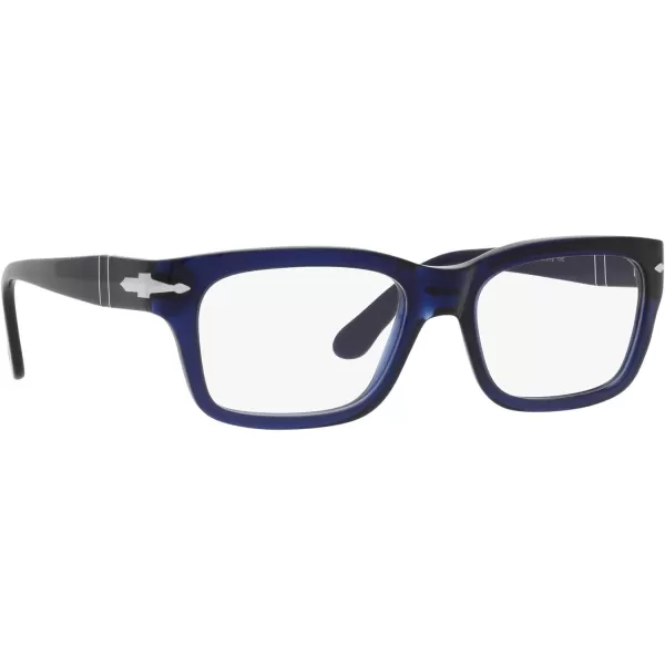 Persol Po3301v Rectangular Prescription Eyewear FramesOpal BlueDemo Lens